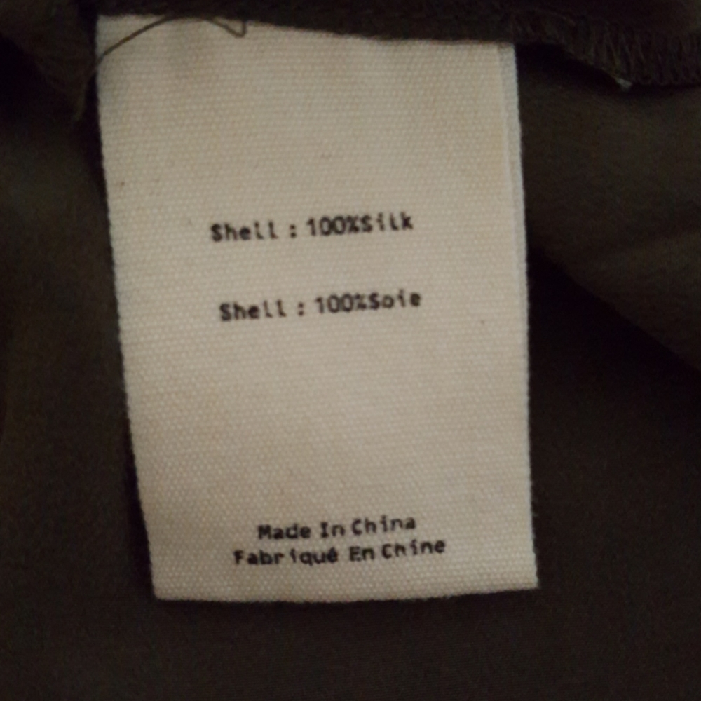L'AGENCE Julieta Olive Silk Wrap Dress NWOT - Picture 6 of 6